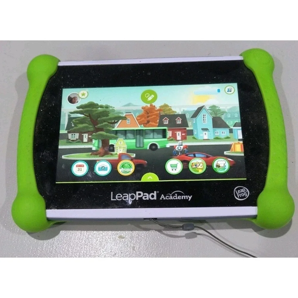 LeapFrog LeapPad Academy Learning Tablet, No Charger - WORKS, Needs New Tip